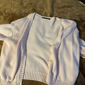 Brandy Melville Light Pink Cardigan Sweater
